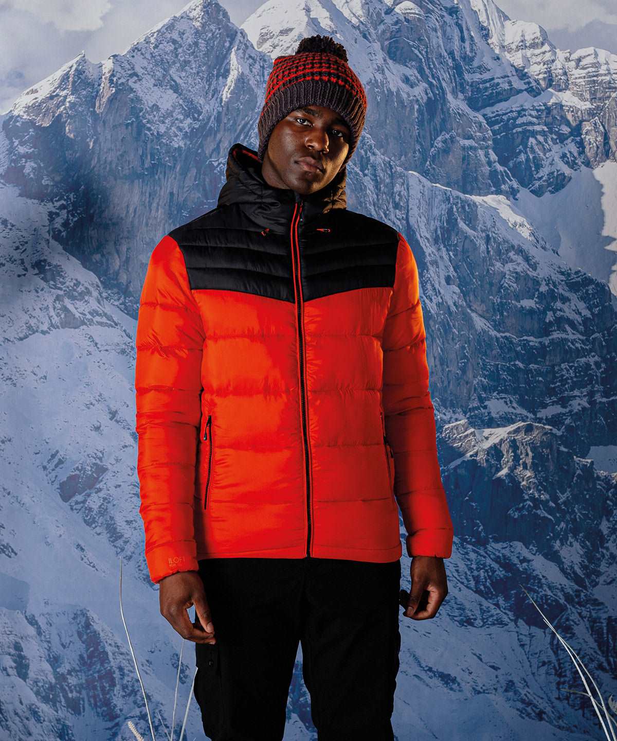 Hot shot hooded baffle jacket