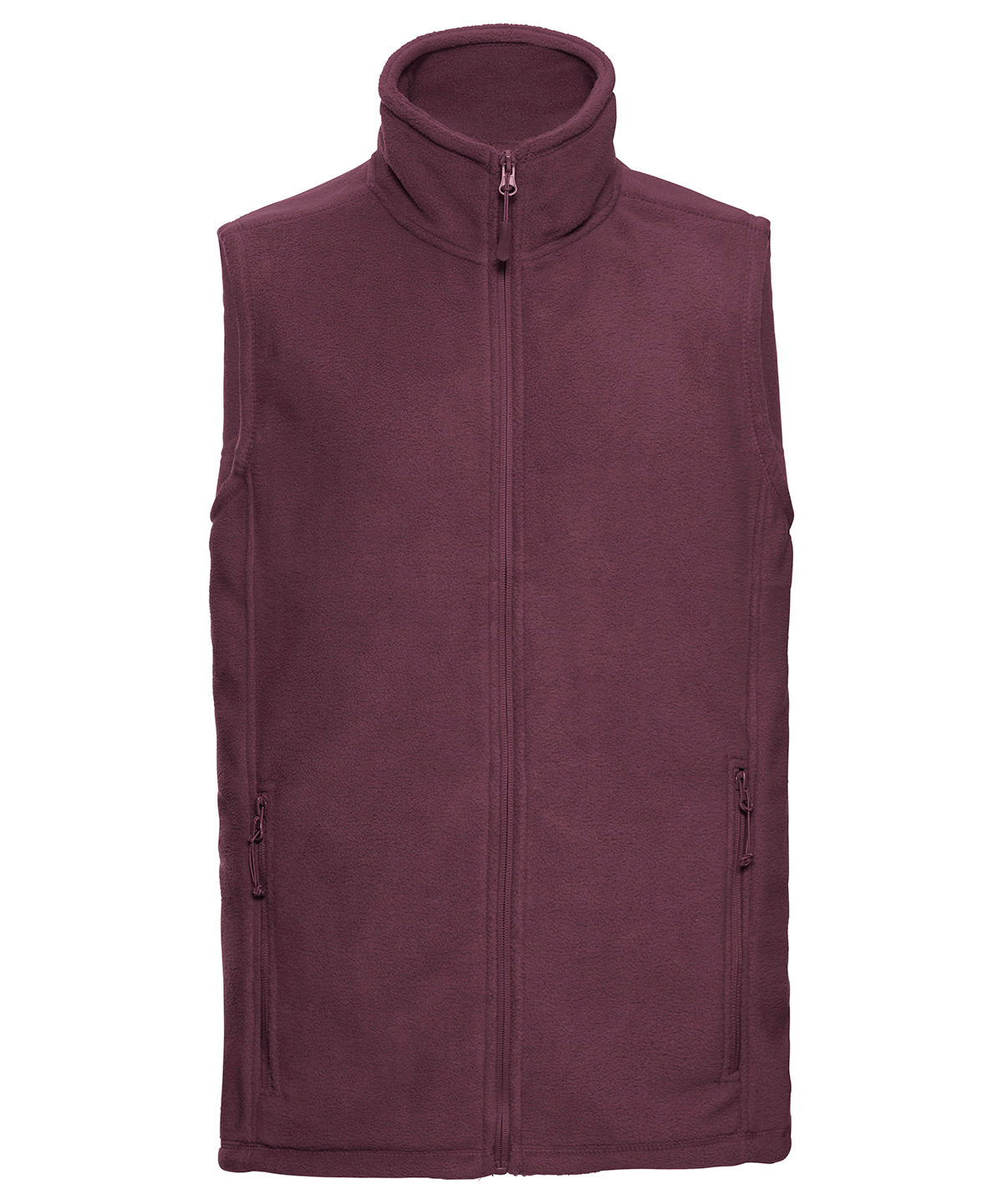 Burgundy - Outdoor fleece gilet - GarmentEmbroidery