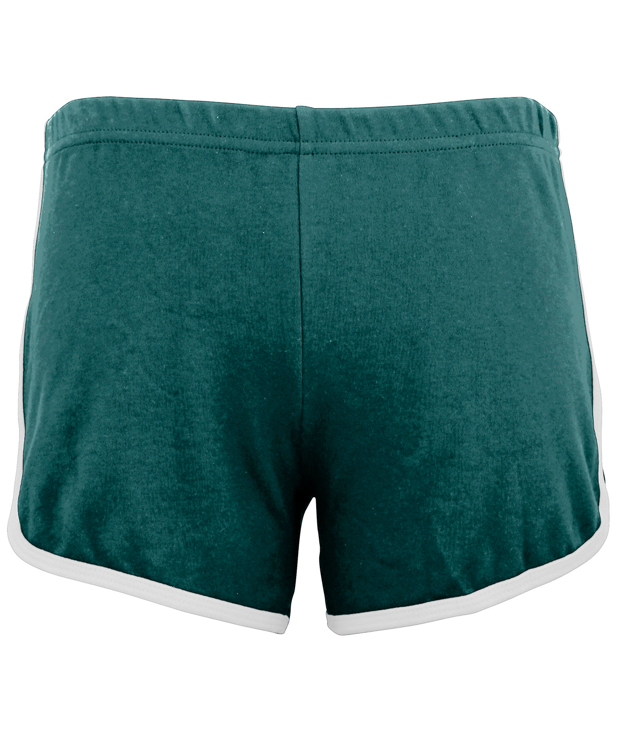 Forest/White - Women's interlock running short (7301) - GarmentEmbroidery