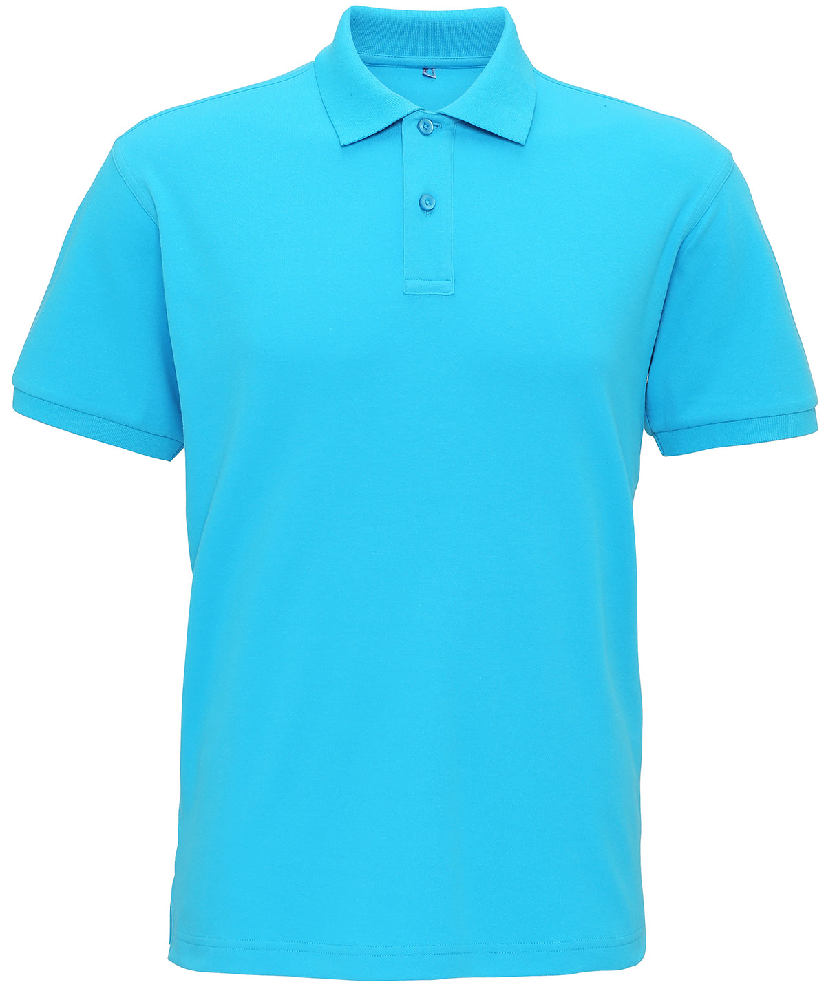 Turquoise - Men's super smooth knit polo - GarmentEmbroidery