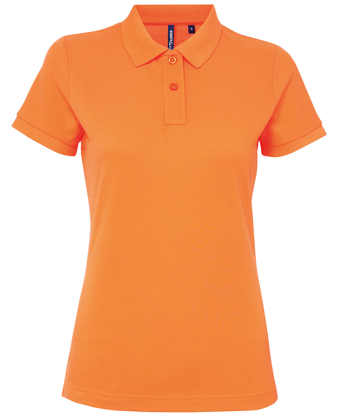 Neon Orange - Women’s polycotton blend polo - GarmentEmbroidery