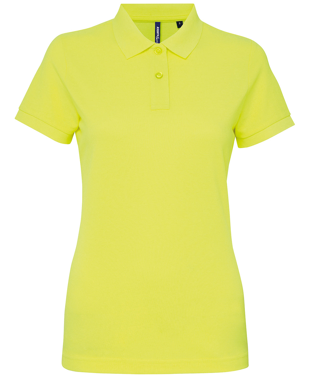 Neon Yellow - Women’s polycotton blend polo - GarmentEmbroidery