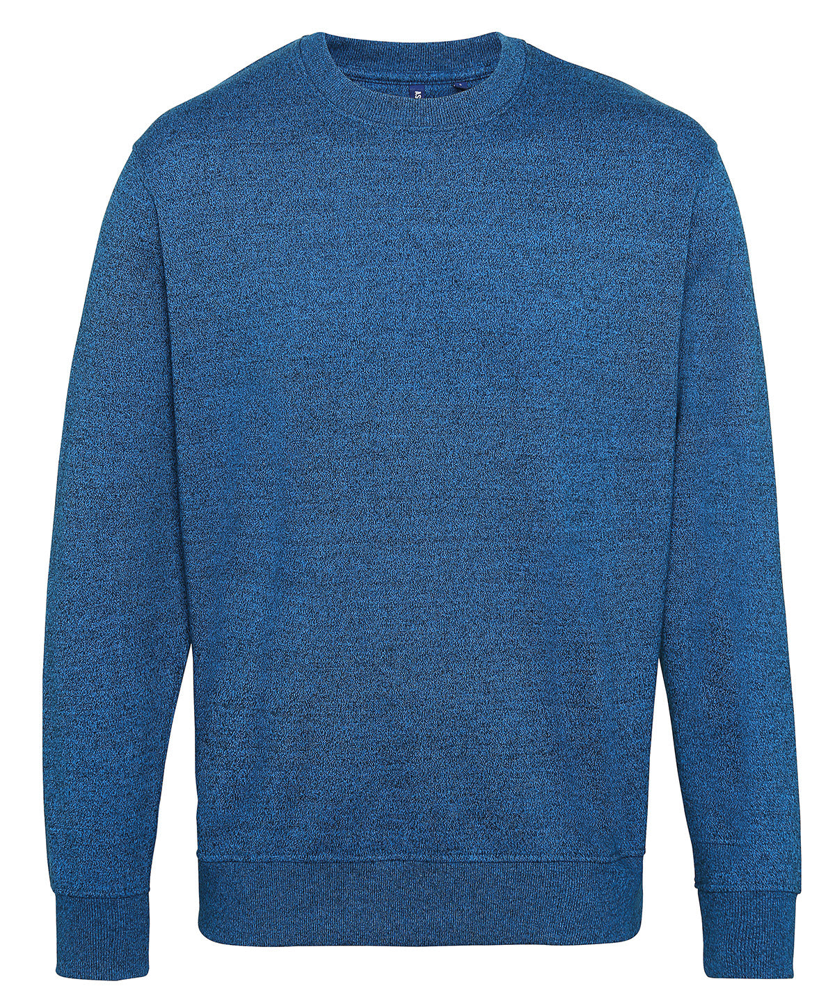Sapphire/Black - Men's twisted yarn sweatshirt - GarmentEmbroidery