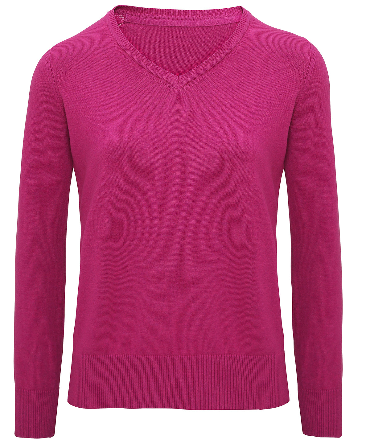 Orchid Heather - Women's cotton blend v-neck sweater - GarmentEmbroidery