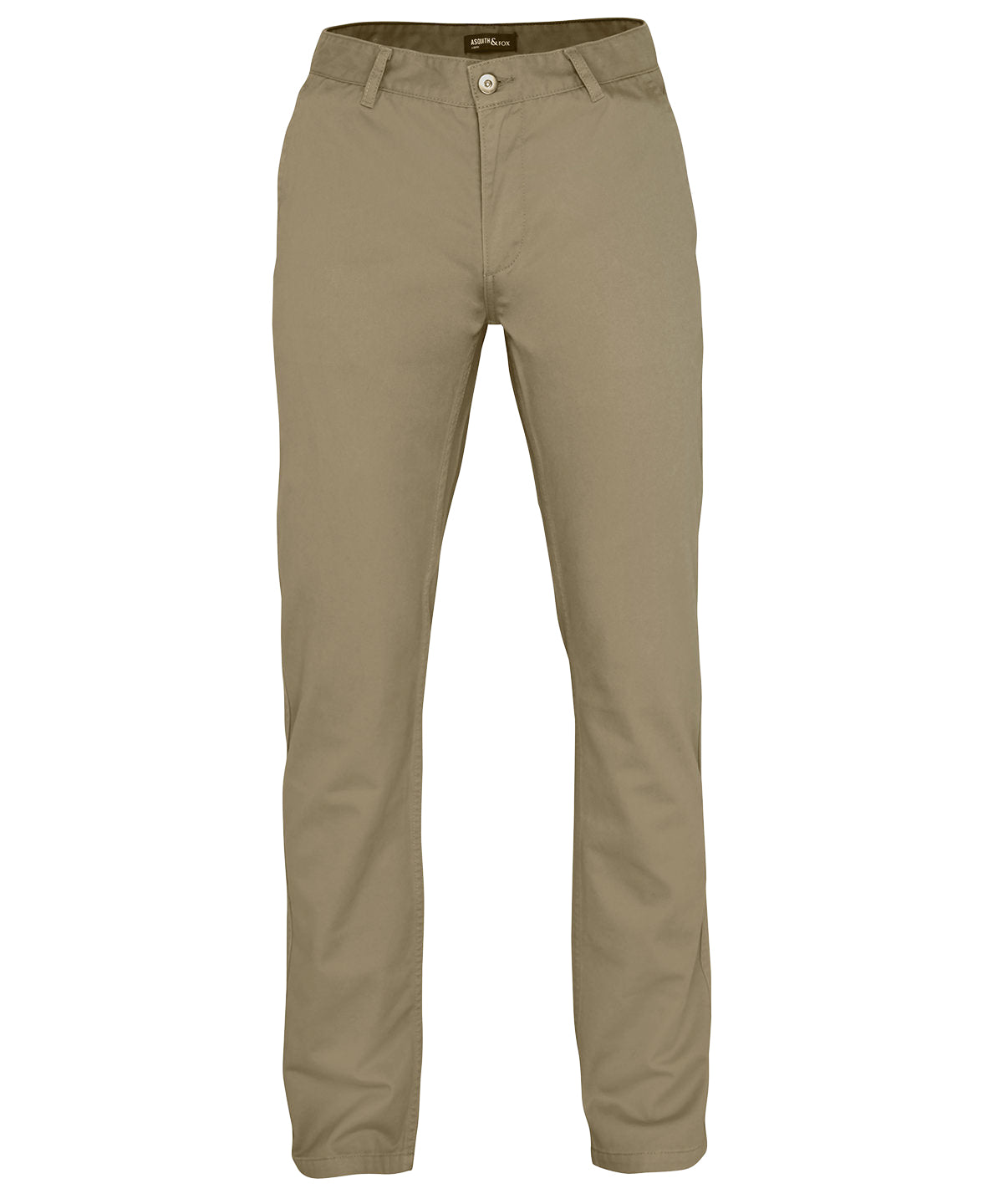 Khaki - Men's chinos - GarmentEmbroidery