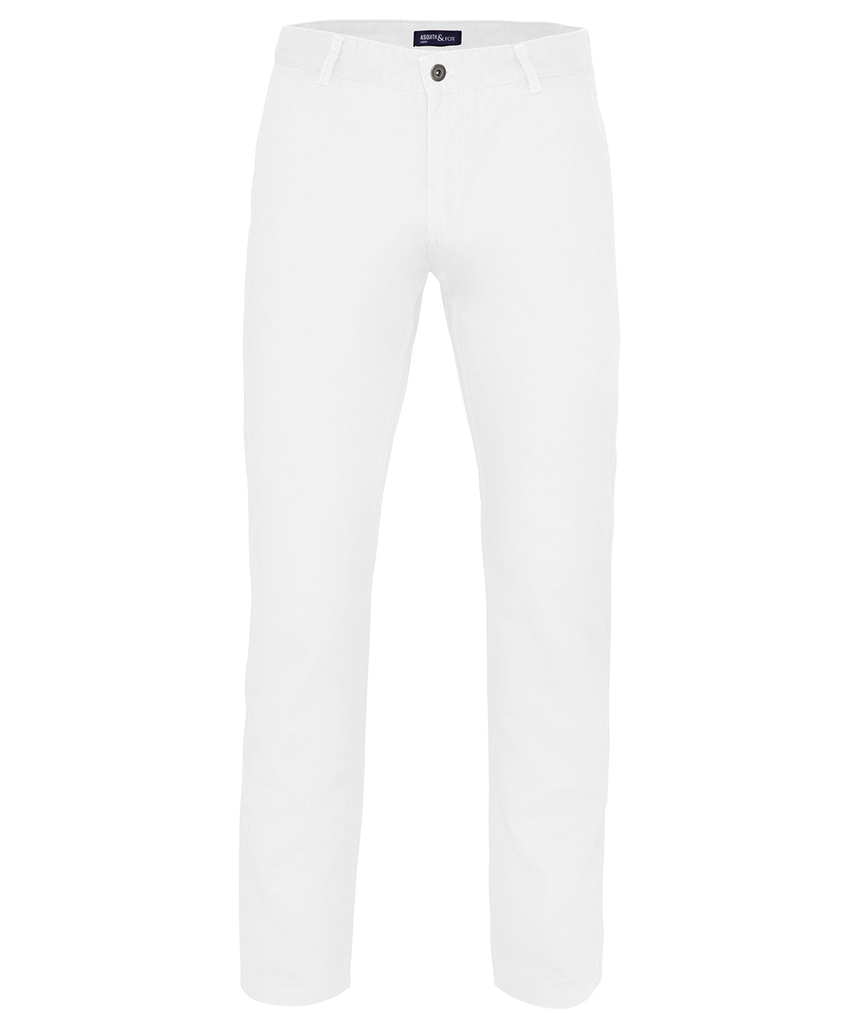 White - Men's chinos - GarmentEmbroidery