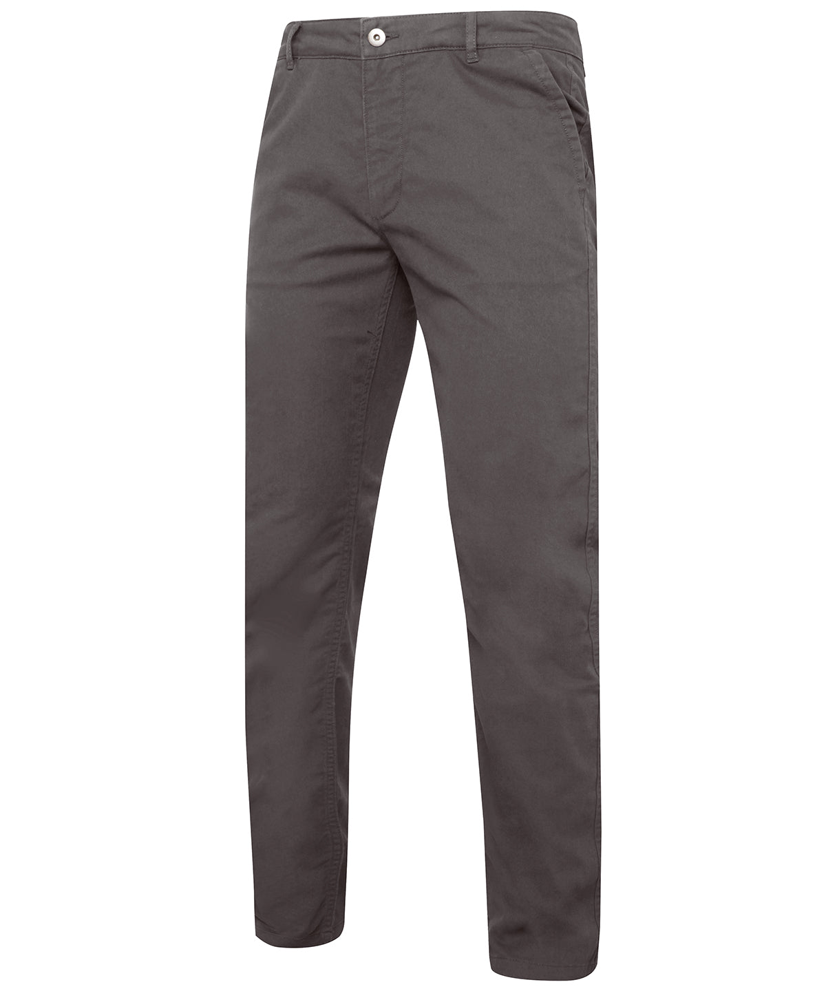 Slate - Men's slim fit cotton chinos - GarmentEmbroidery