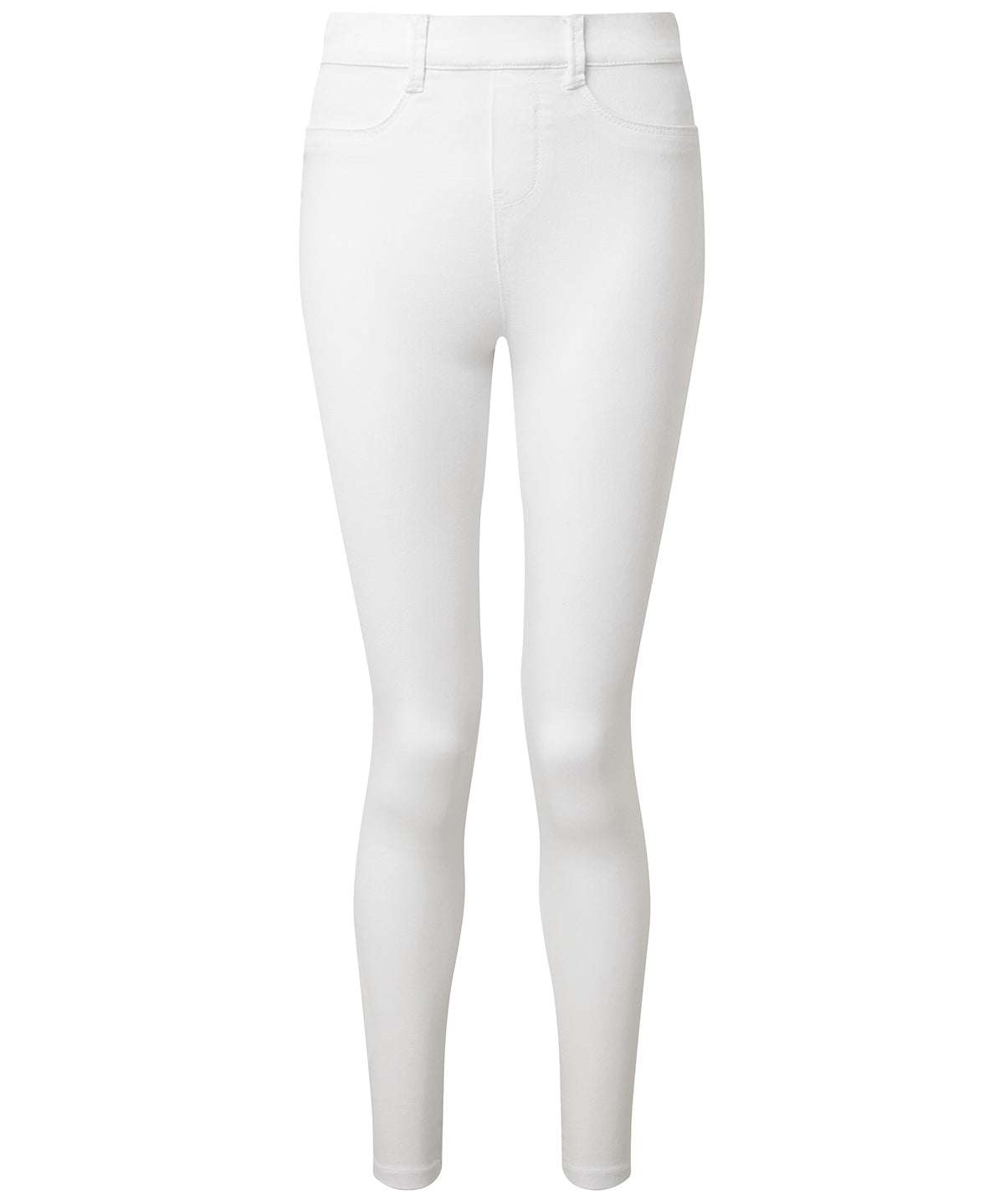 White - Women's jeggings - GarmentEmbroidery