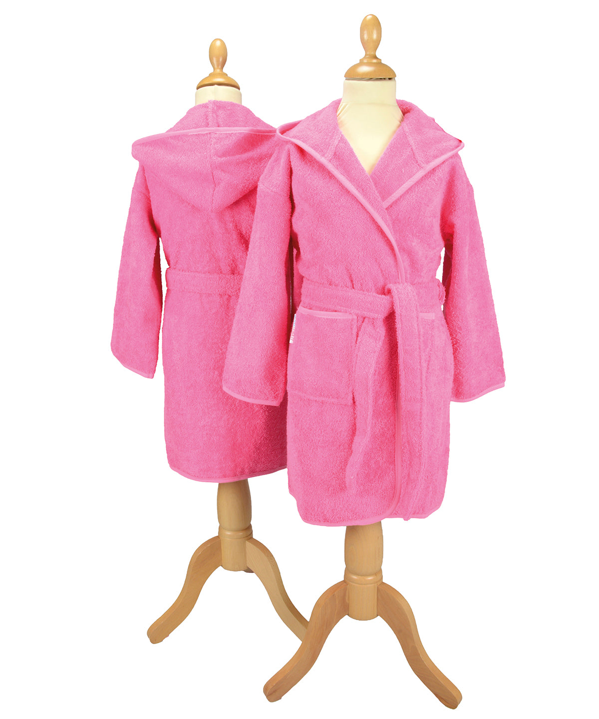 Pink - ARTG® Boyzz & Girlzz® hooded bathrobe - GarmentEmbroidery