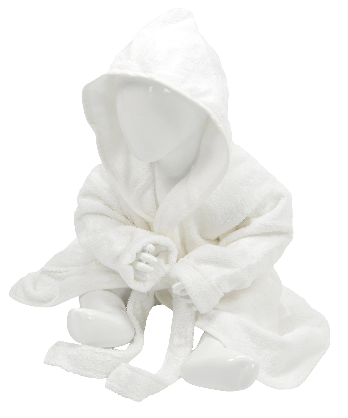 White - ARTG® Babiezz® hooded bathrobe - GarmentEmbroidery