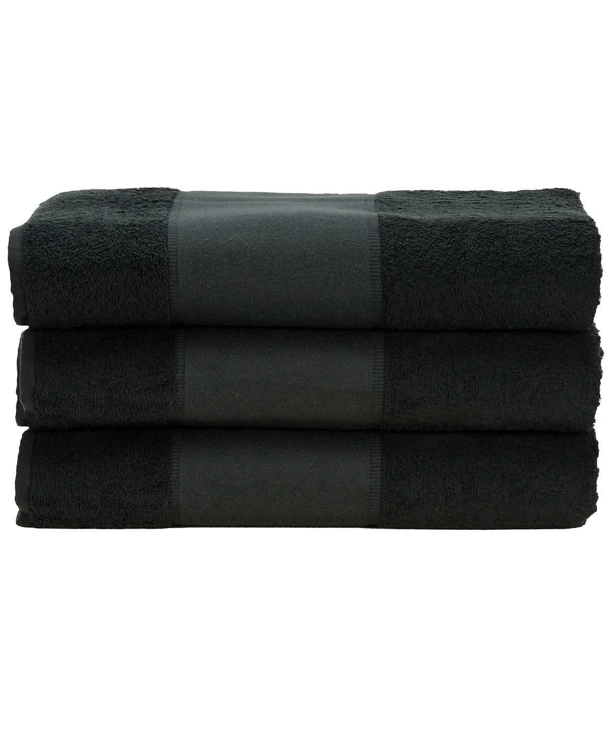 Black - ARTG® PRINT-Me® hand towel - GarmentEmbroidery