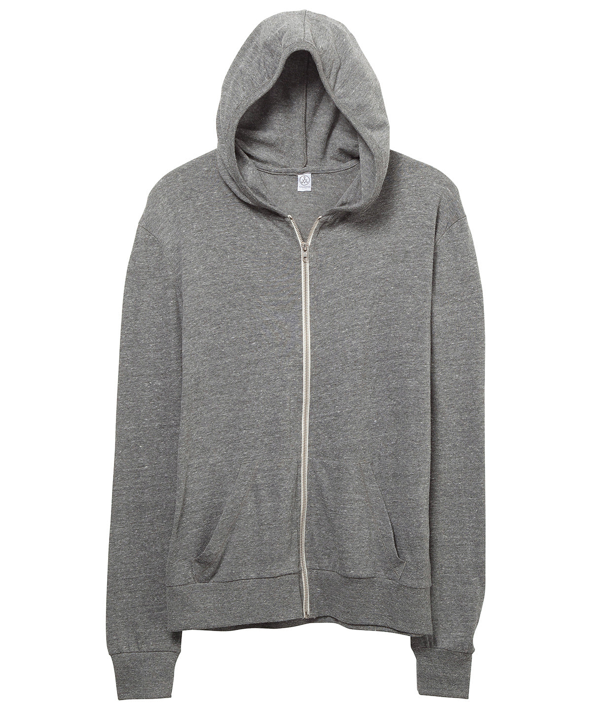 Eco Grey - Eco-jersey zip hoodie - GarmentEmbroidery