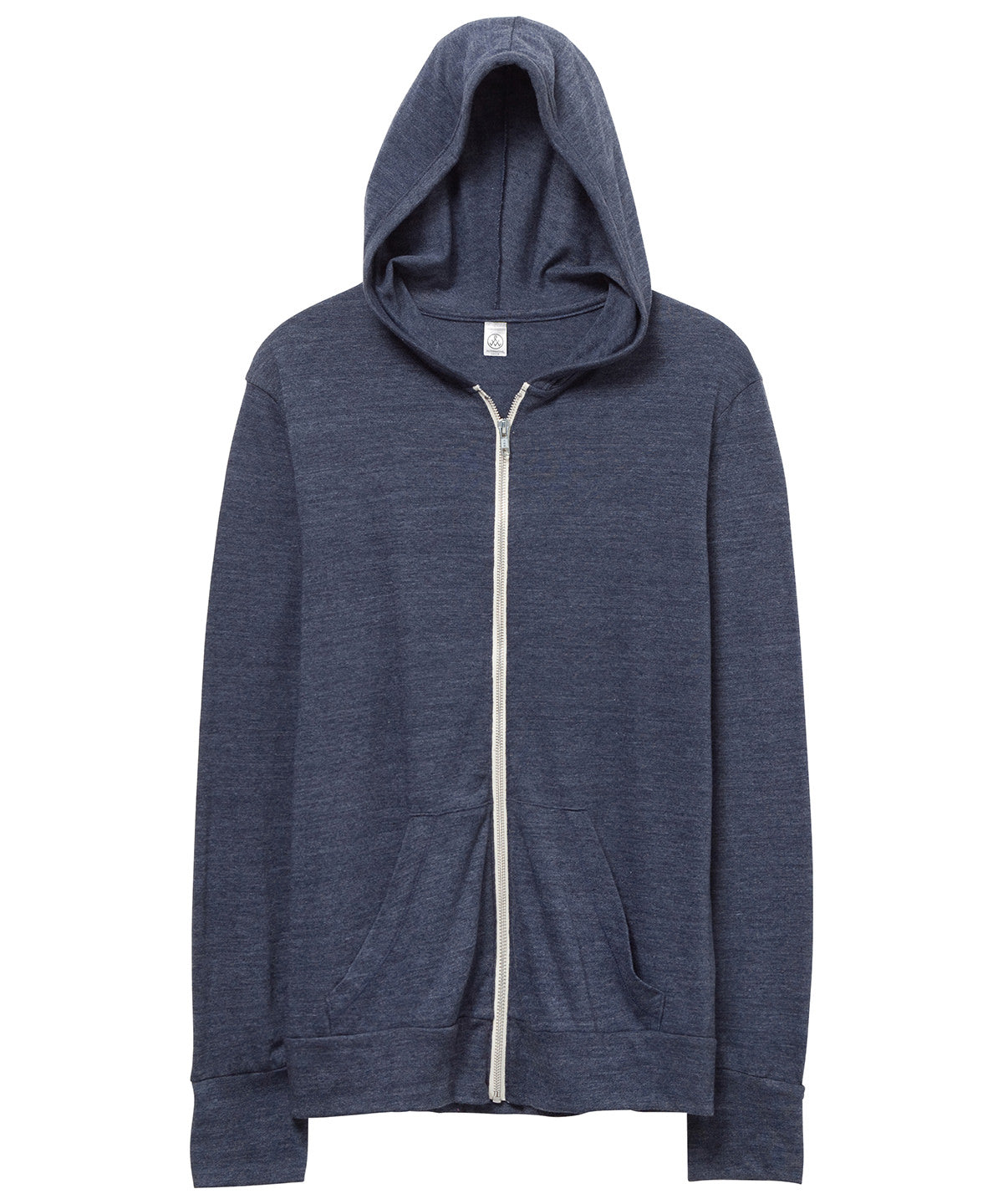 Eco True Navy - Eco-jersey zip hoodie - GarmentEmbroidery