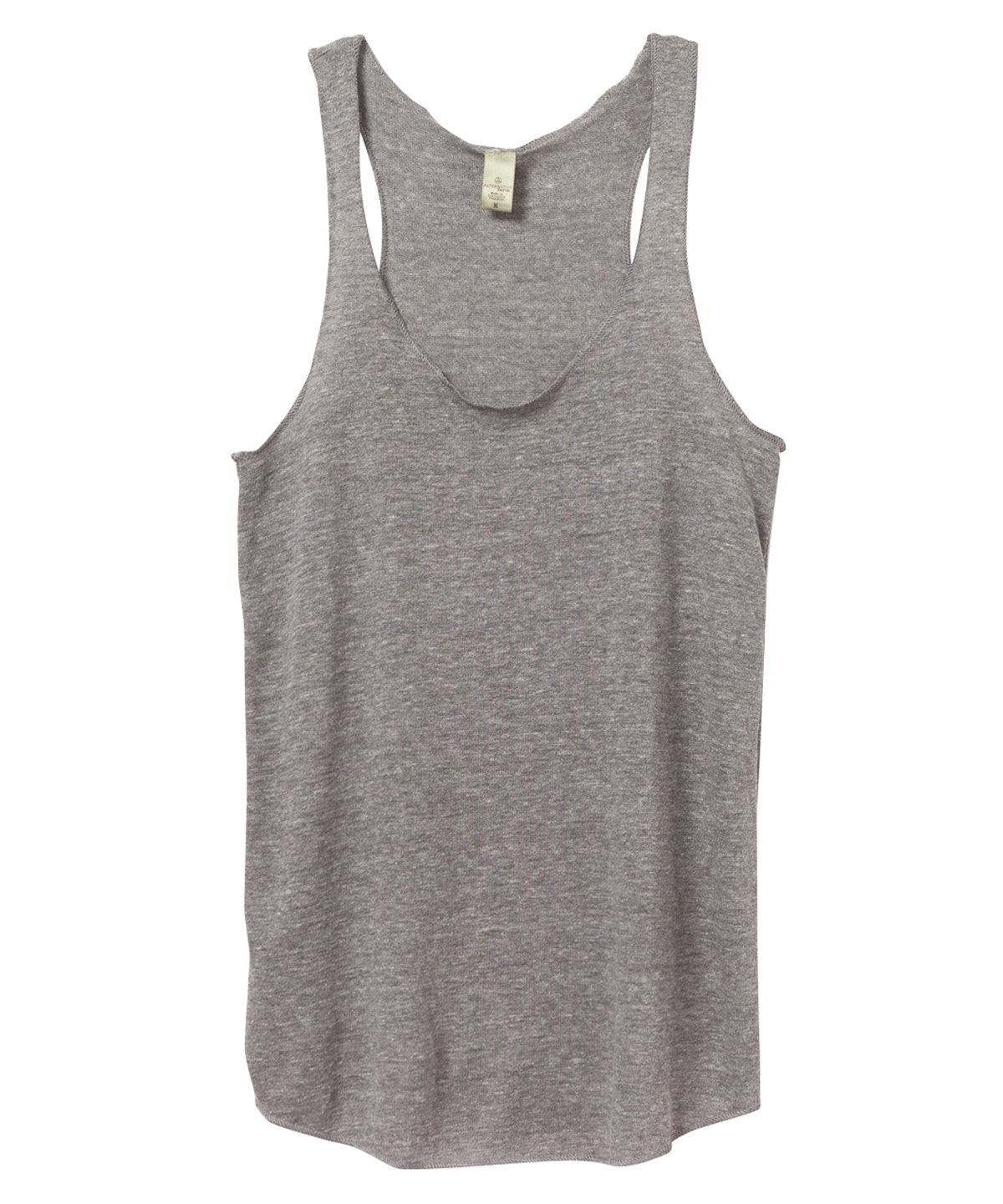 Eco Grey - Women's Eco-Jersey racer tank - GarmentEmbroidery