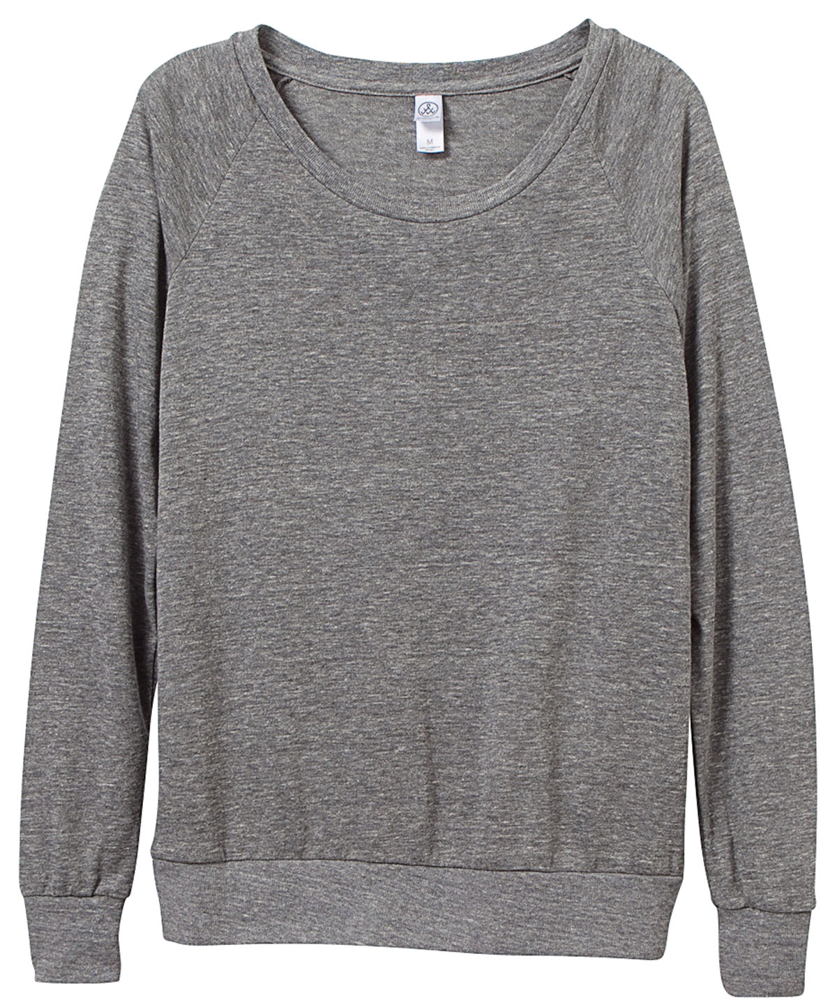 Eco Grey - Women's Eco-Jersey slouchy pullover - GarmentEmbroidery