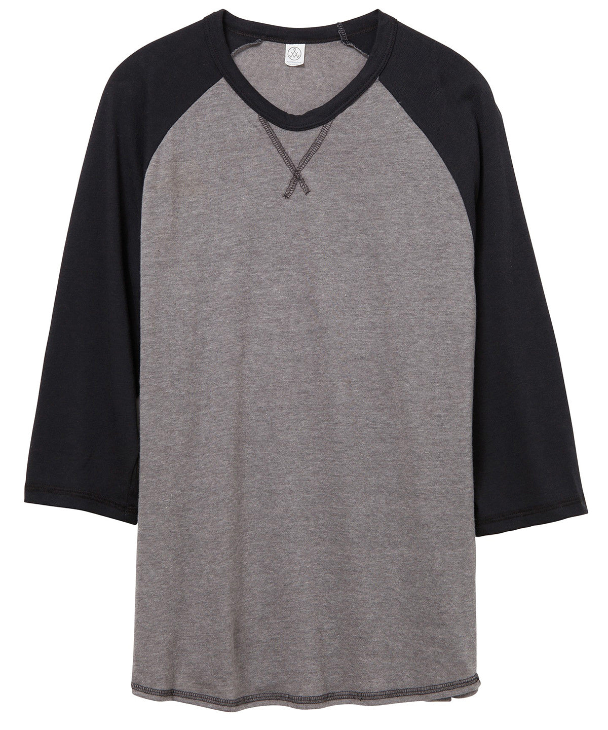 Vintage Coal/Black - Dugout 3/4 sleeve vintage 50/50 t-shirt - GarmentEmbroidery