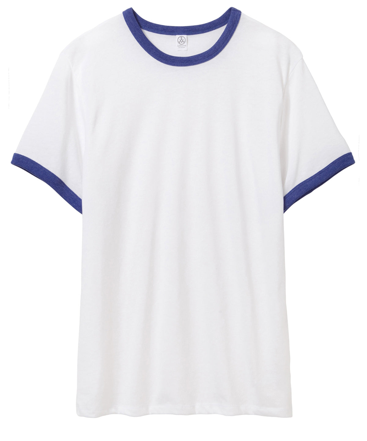 White/Vintage Royal - 50/50 Vintage Jersey ringer t-shirt - GarmentEmbroidery