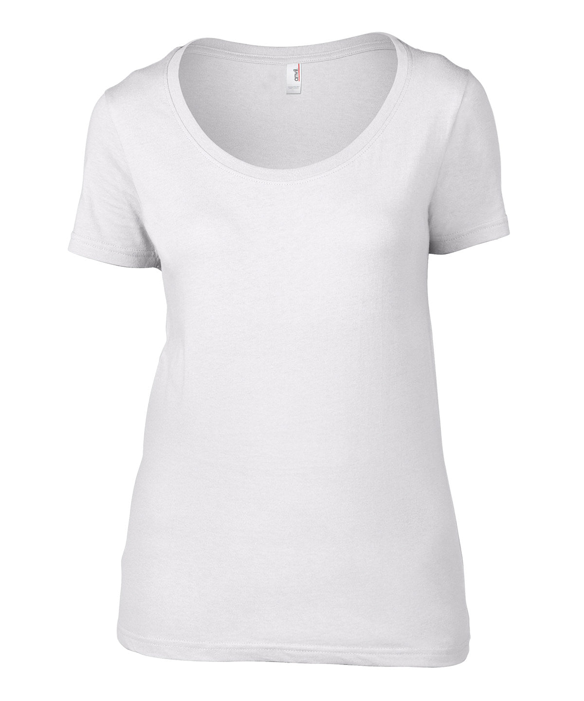 Anvil women's featherweight scoop tee