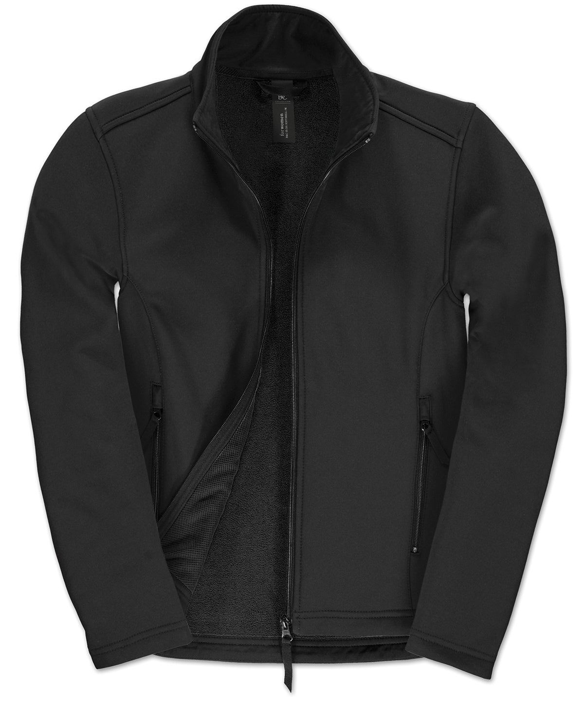 Black/Black Lining - B&C ID.701 Softshell jacket /women - GarmentEmbroidery