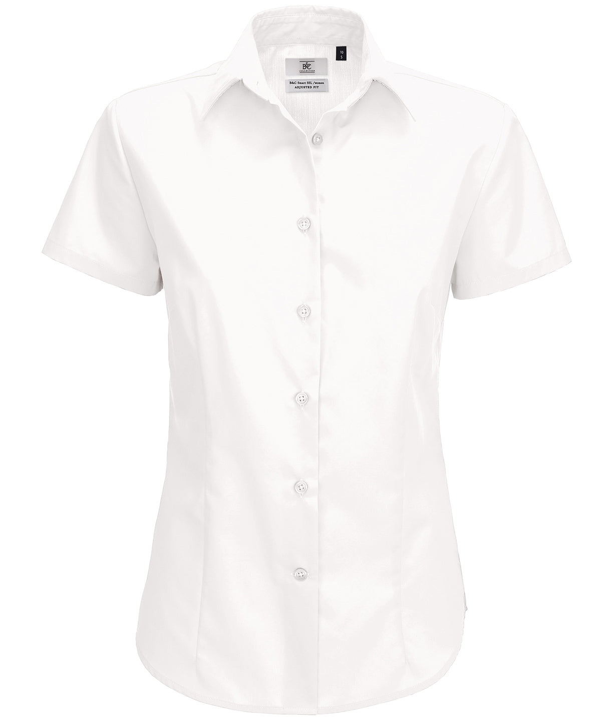 White - B&C Smart short sleeve /women - GarmentEmbroidery