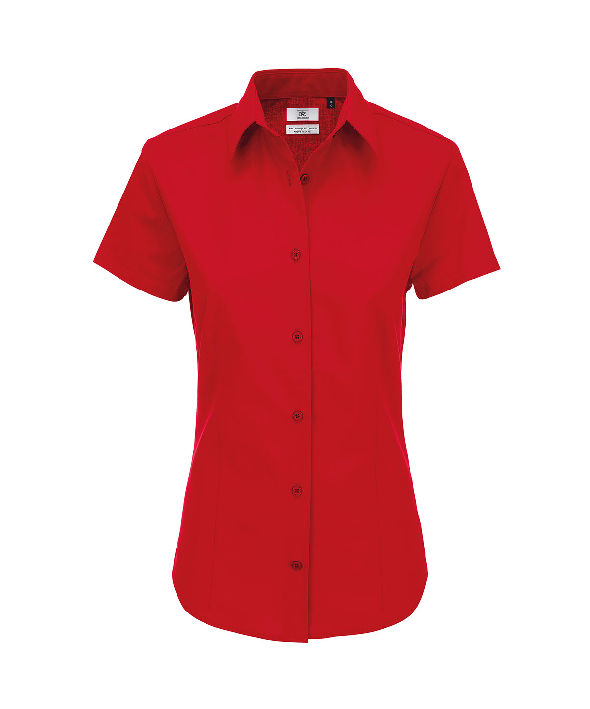 Deep Red - B&C Heritage short sleeve /women - GarmentEmbroidery