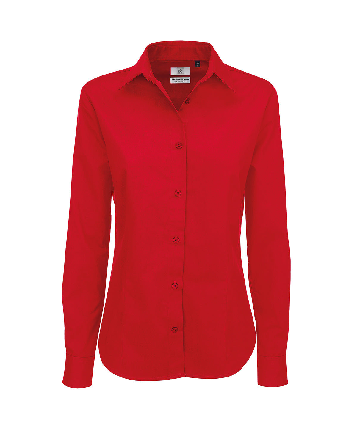 Deep Red - B&C Sharp long sleeve /women - GarmentEmbroidery