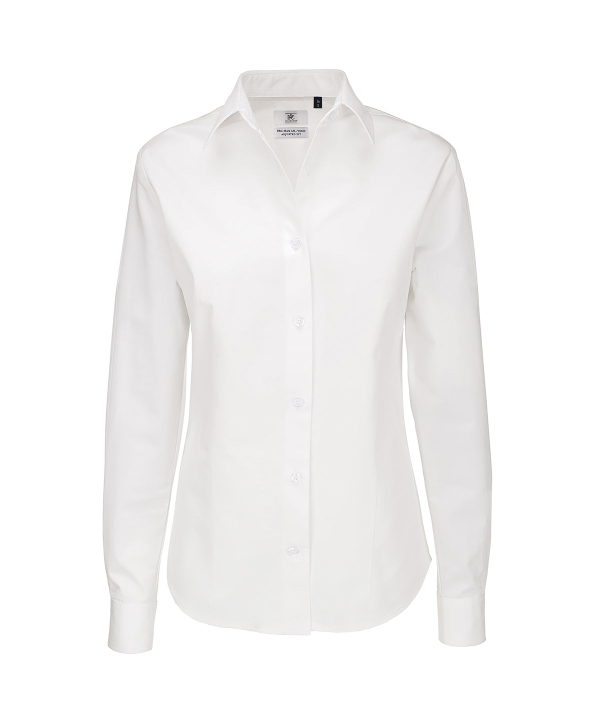 White - B&C Sharp long sleeve /women - GarmentEmbroidery