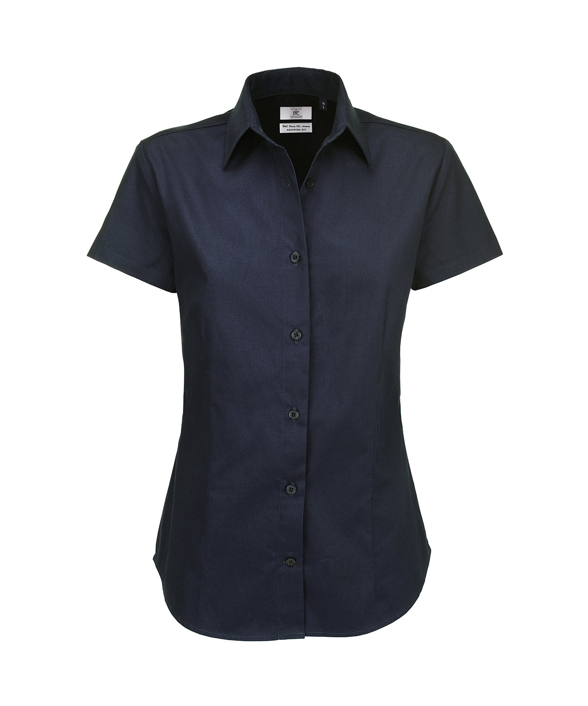 Navy - B&C Sharp short sleeve /women - GarmentEmbroidery