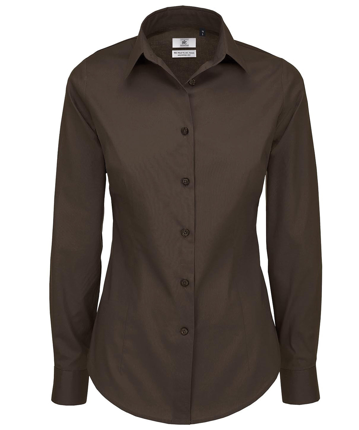 Coffee Bean - B&C Black tie LSL /women - GarmentEmbroidery
