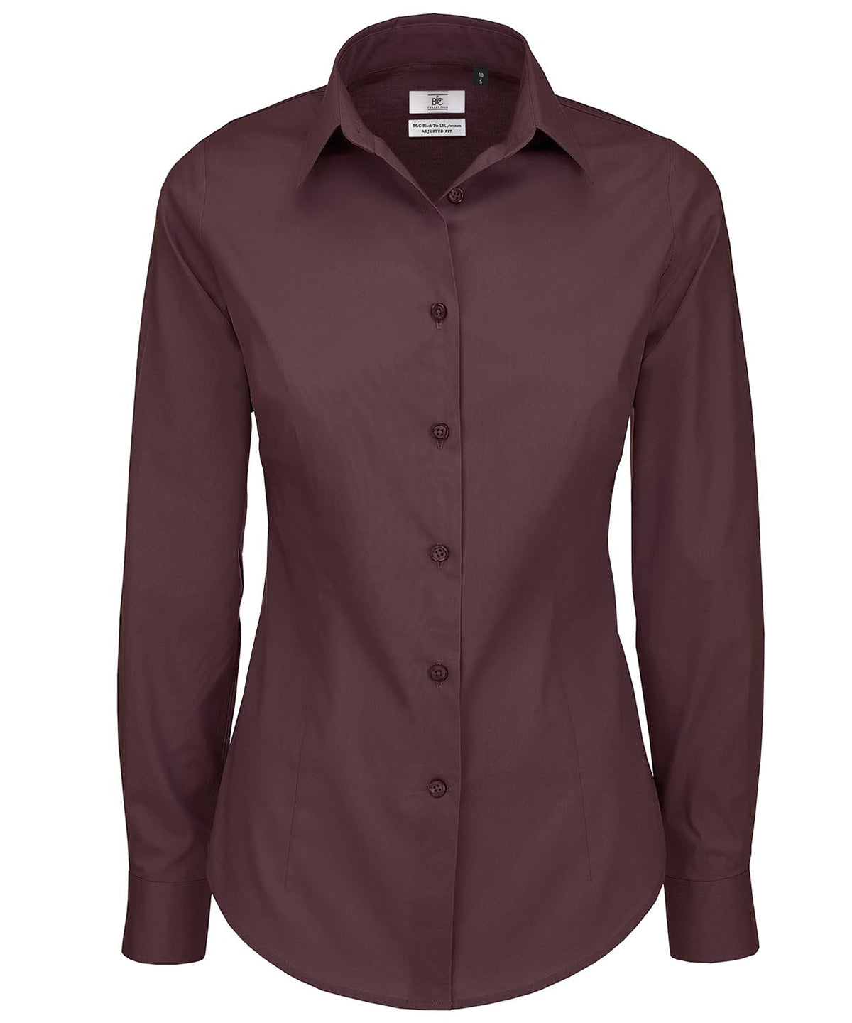 Luxurious Red - B&C Black tie LSL /women - GarmentEmbroidery