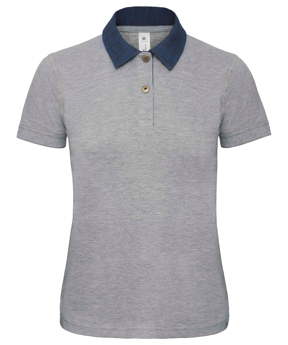 Denim/Heather Grey - B&C DNM forward /women - GarmentEmbroidery