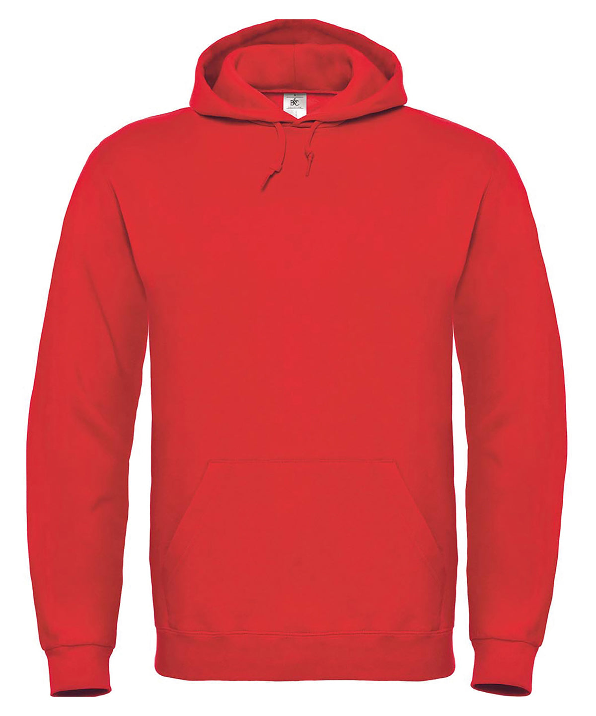 Red - B&C ID.003 Hooded sweatshirt - GarmentEmbroidery