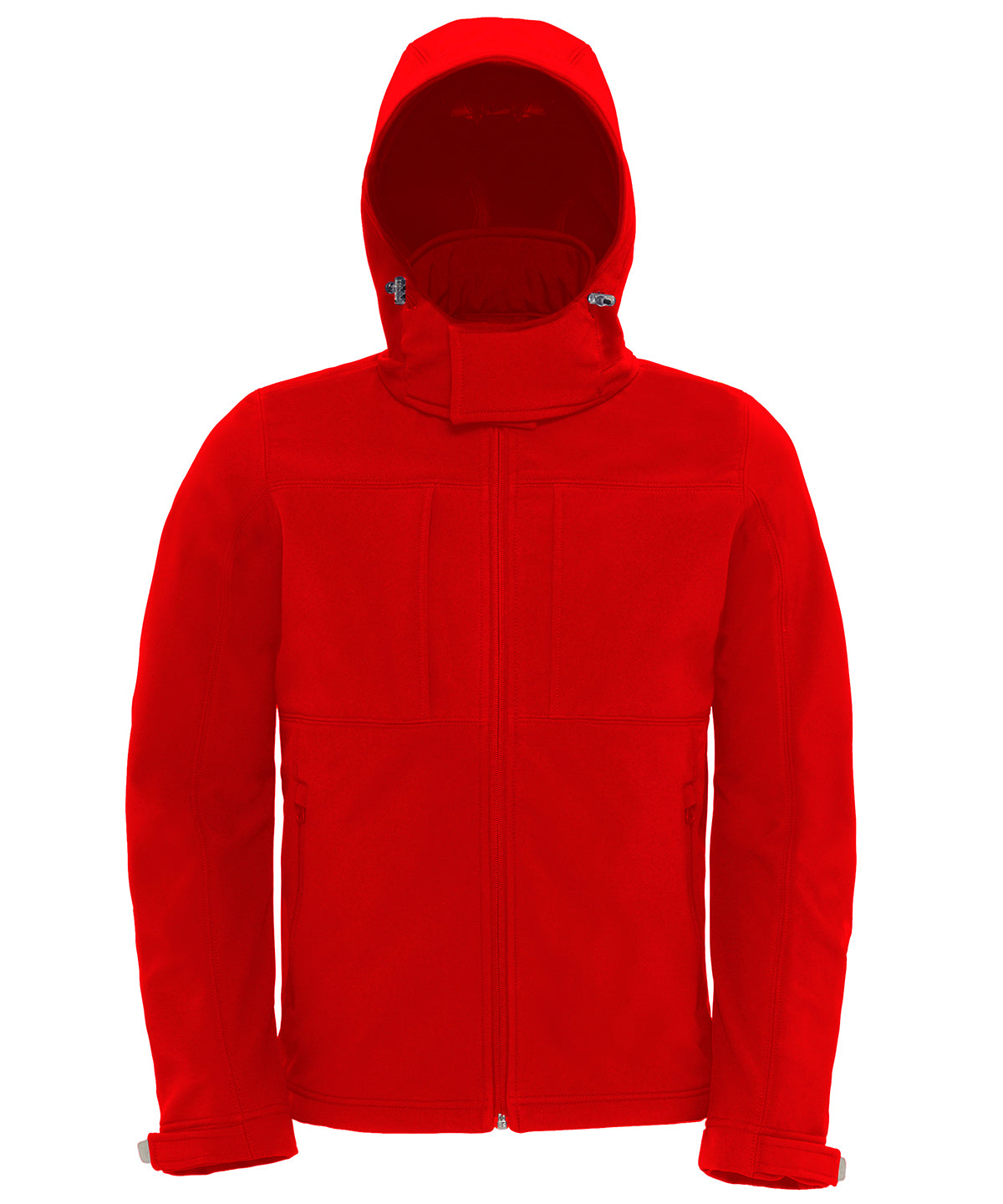 Red - B&C Hooded softshell /men - GarmentEmbroidery