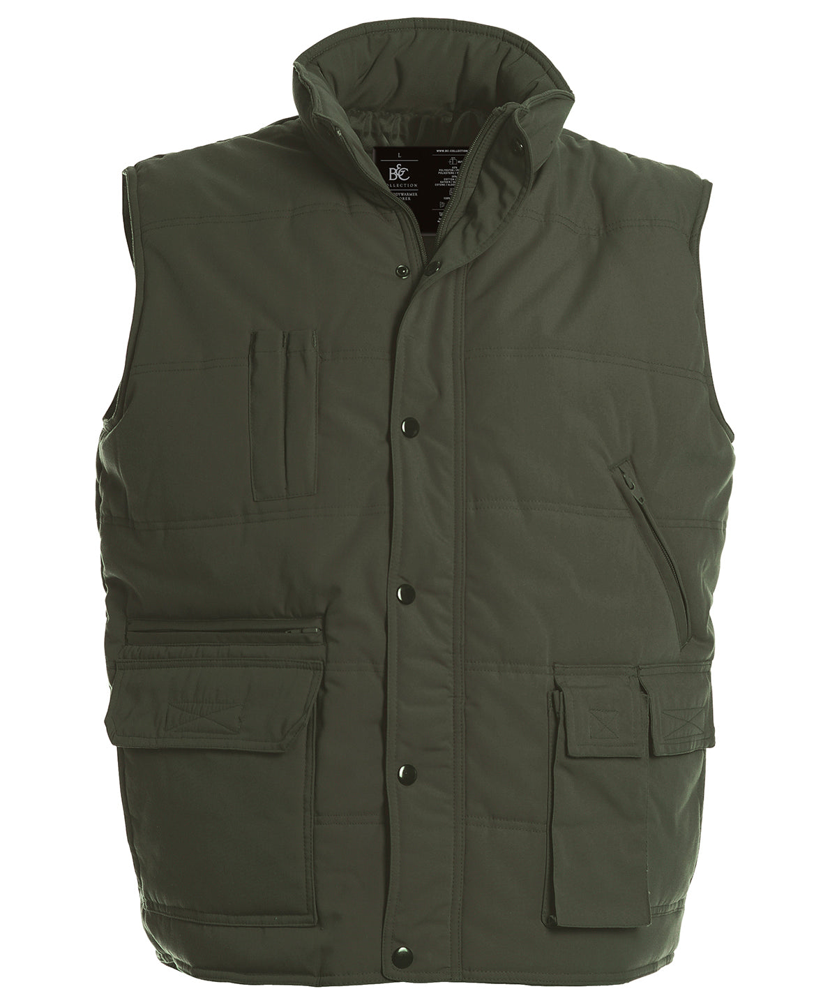 Olive - B&C Bodywarmer explorer - GarmentEmbroidery