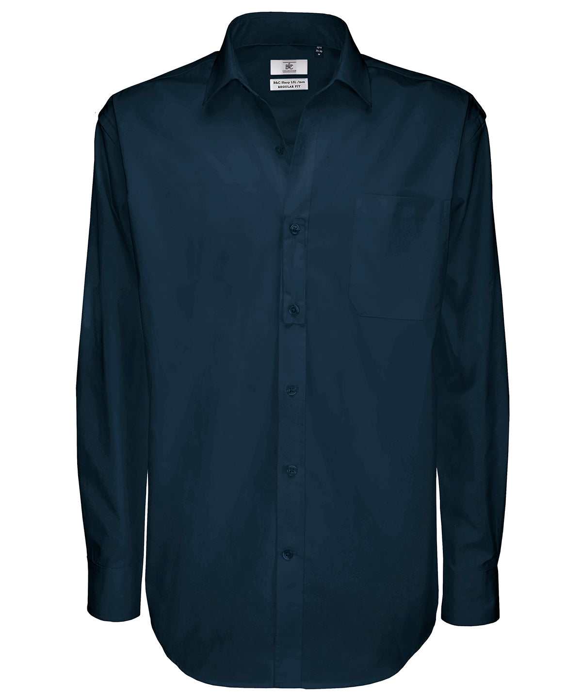 Dark Grey - B&C Sharp long sleeve /men - GarmentEmbroidery