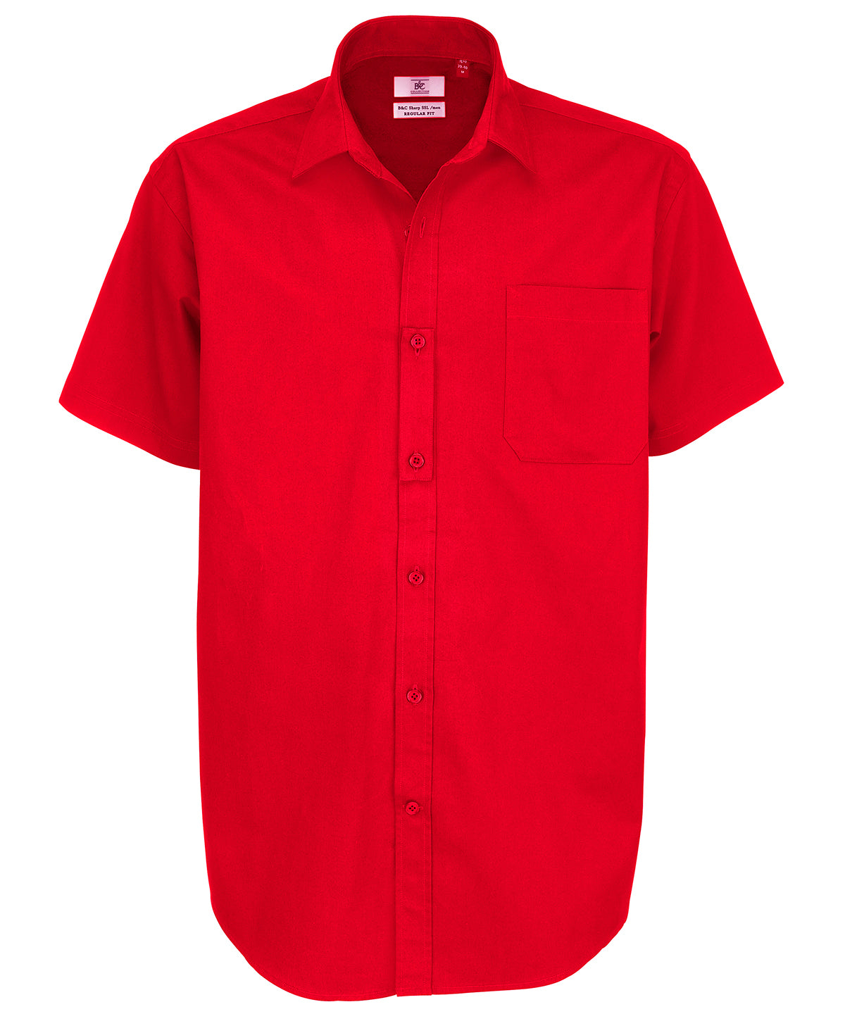 Deep Red - B&C Sharp short sleeve /men - GarmentEmbroidery