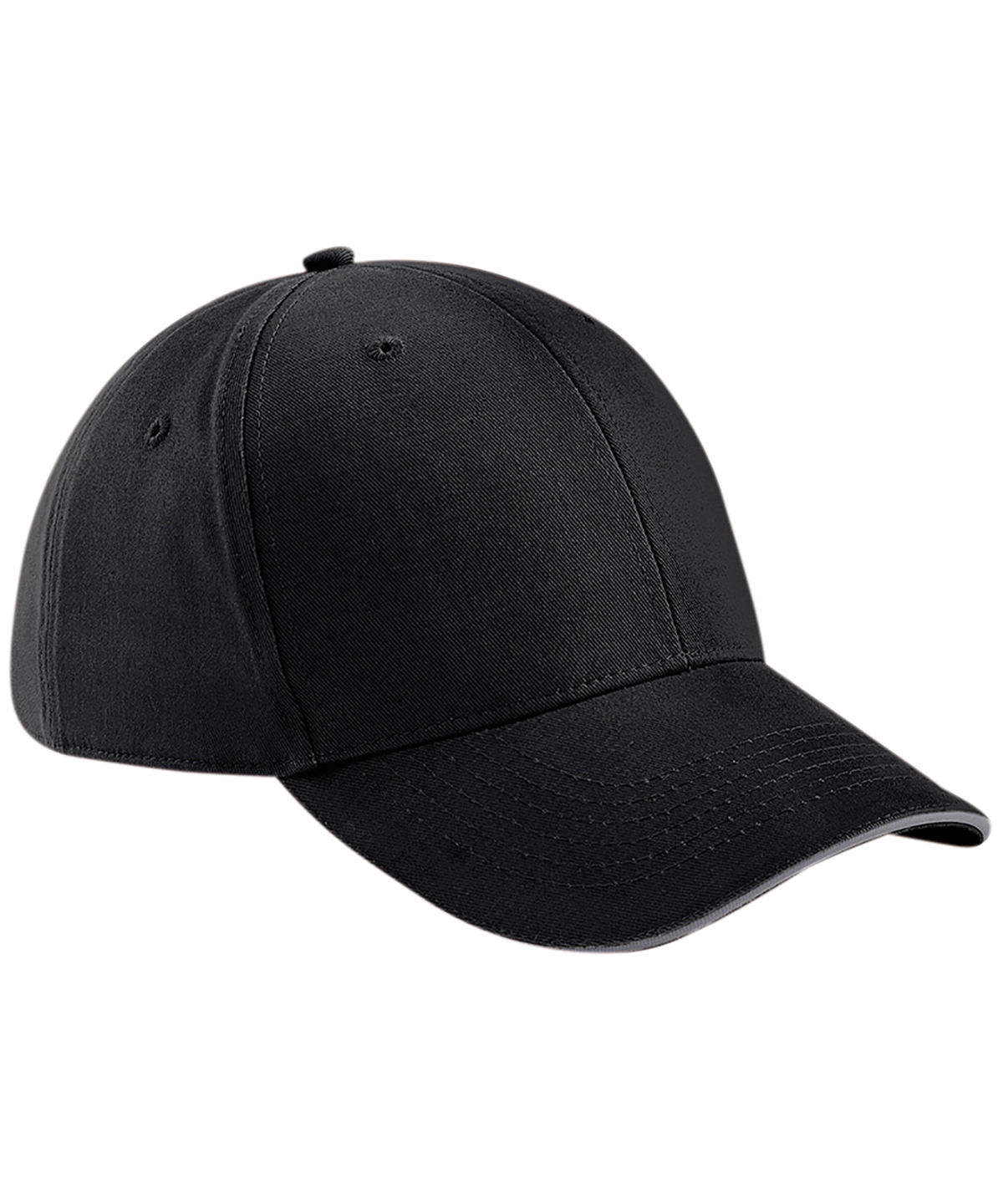 Black/Graphite Grey - Athleisure 6-panel cap - GarmentEmbroidery