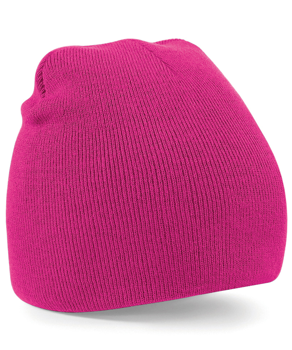 Fuchsia - Two-tone pull-on beanie - GarmentEmbroidery