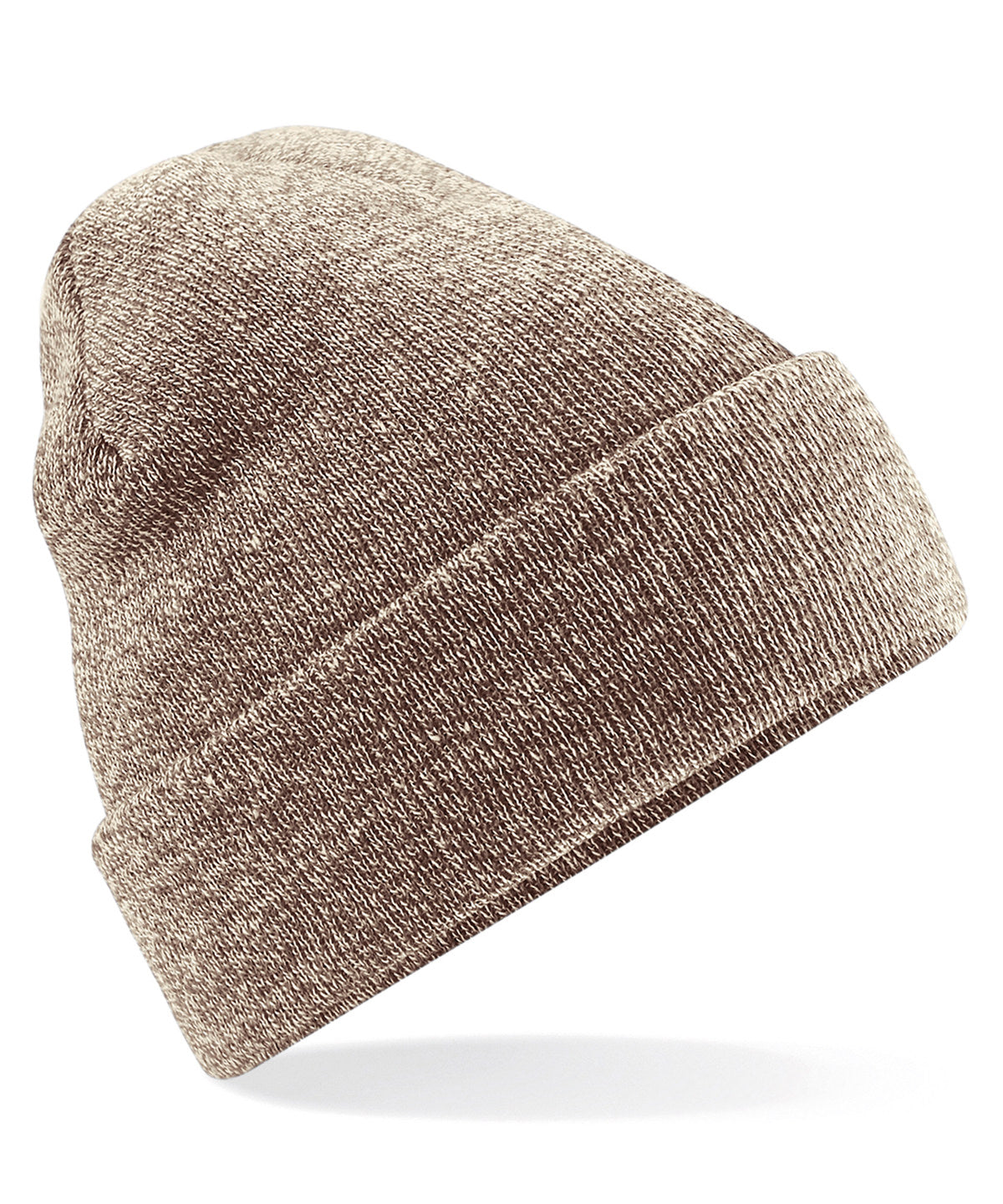 Heather Oatmeal - Original cuffed beanie - GarmentEmbroidery