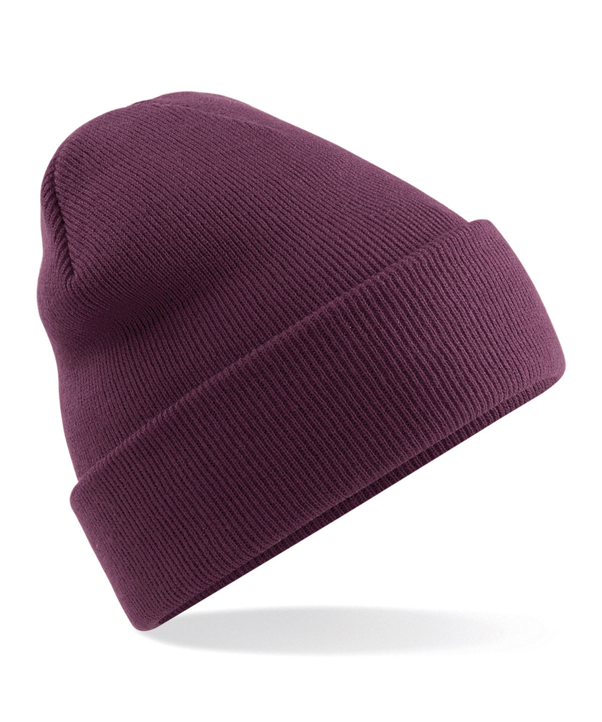 Plum - Original cuffed beanie - GarmentEmbroidery