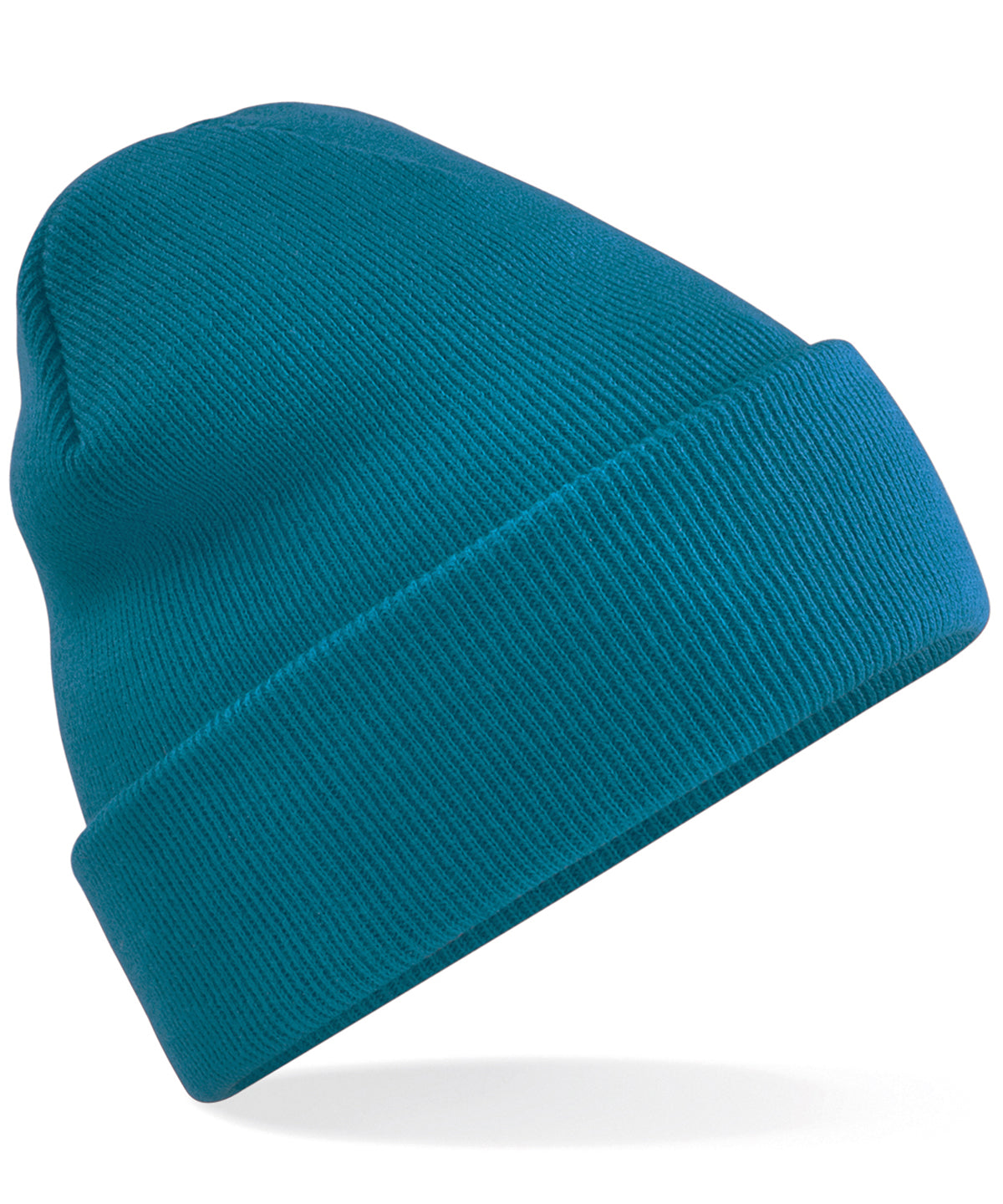 Teal - Original cuffed beanie - GarmentEmbroidery