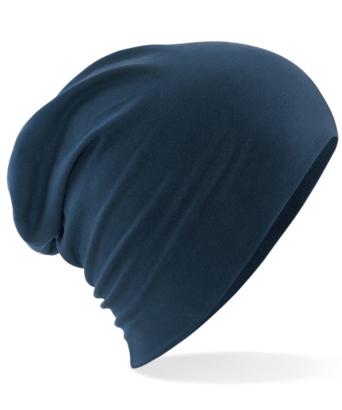 French Navy - Hemsedal cotton slouch beanie - GarmentEmbroidery