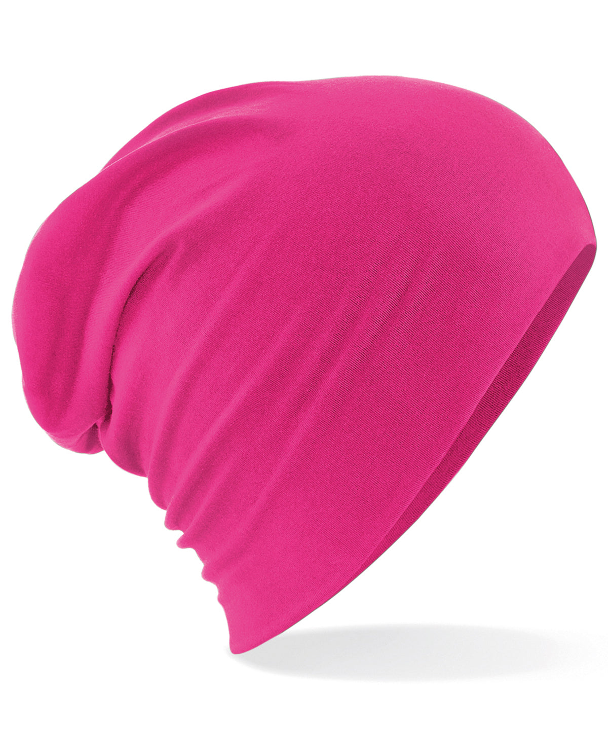 Fuchsia - Hemsedal cotton slouch beanie - GarmentEmbroidery