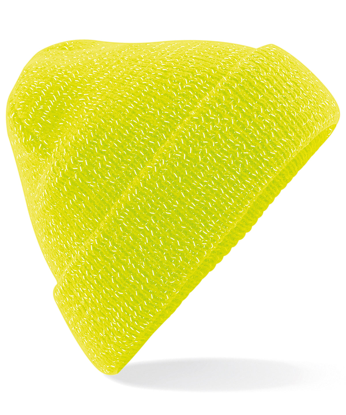 Fluorescent Yellow - Reflective beanie - GarmentEmbroidery
