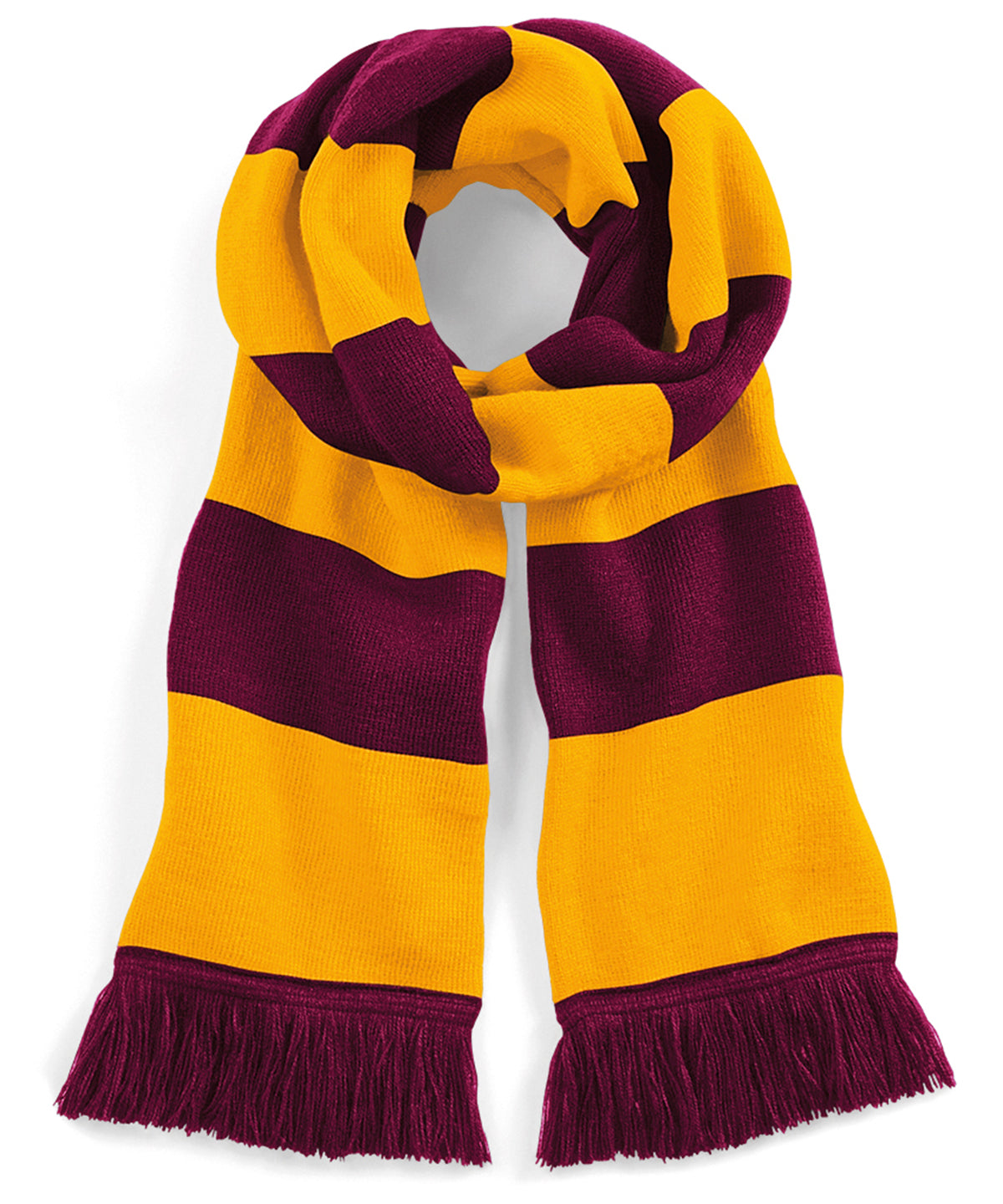 Burgundy/Gold - Stadium scarf - GarmentEmbroidery