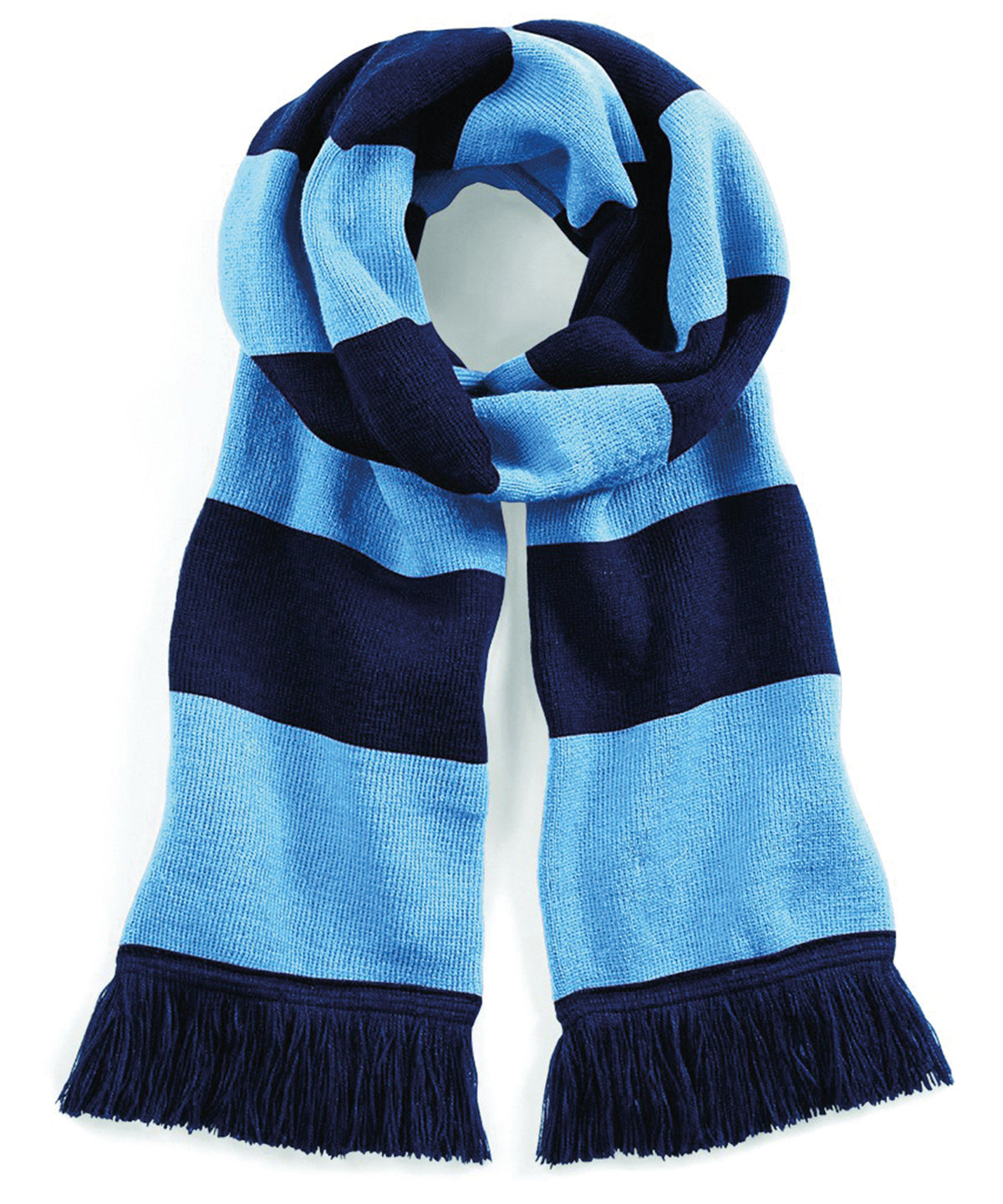 French Navy/Sky Blue - Stadium scarf - GarmentEmbroidery