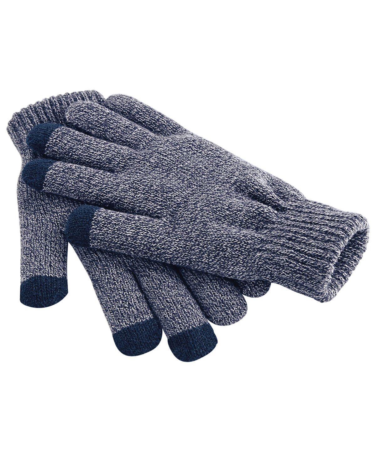 Heather Navy - Touchscreen smart gloves - GarmentEmbroidery