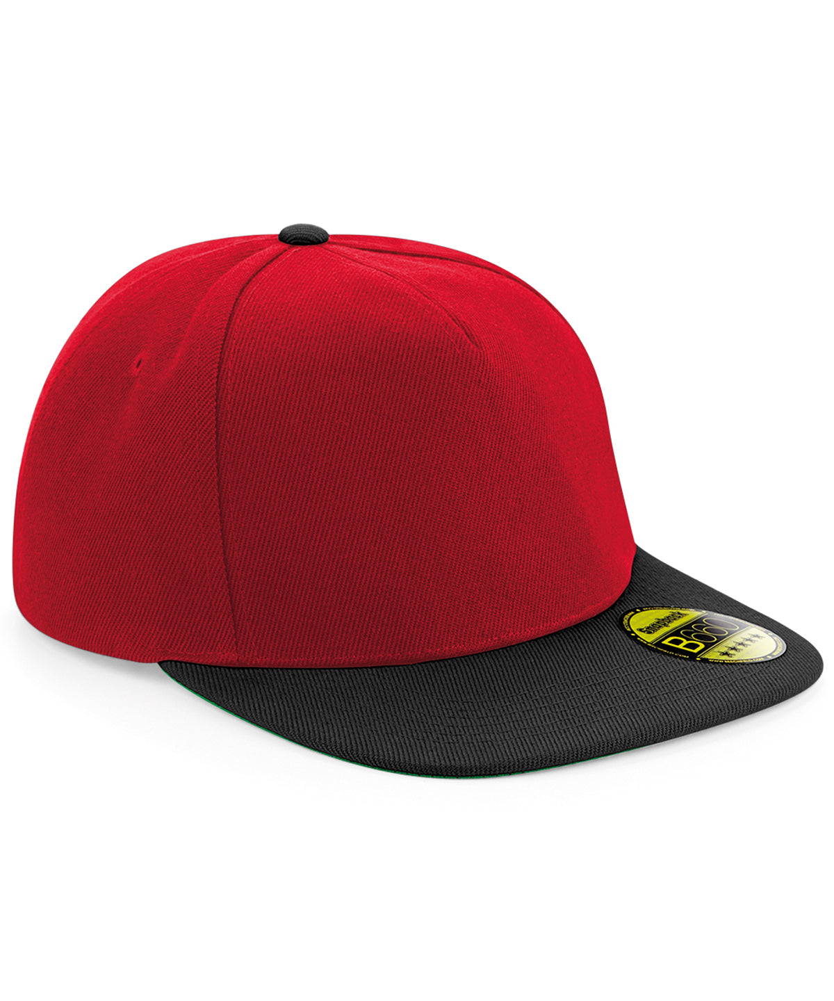 Classic Red/Black - Original flat peak snapback - GarmentEmbroidery