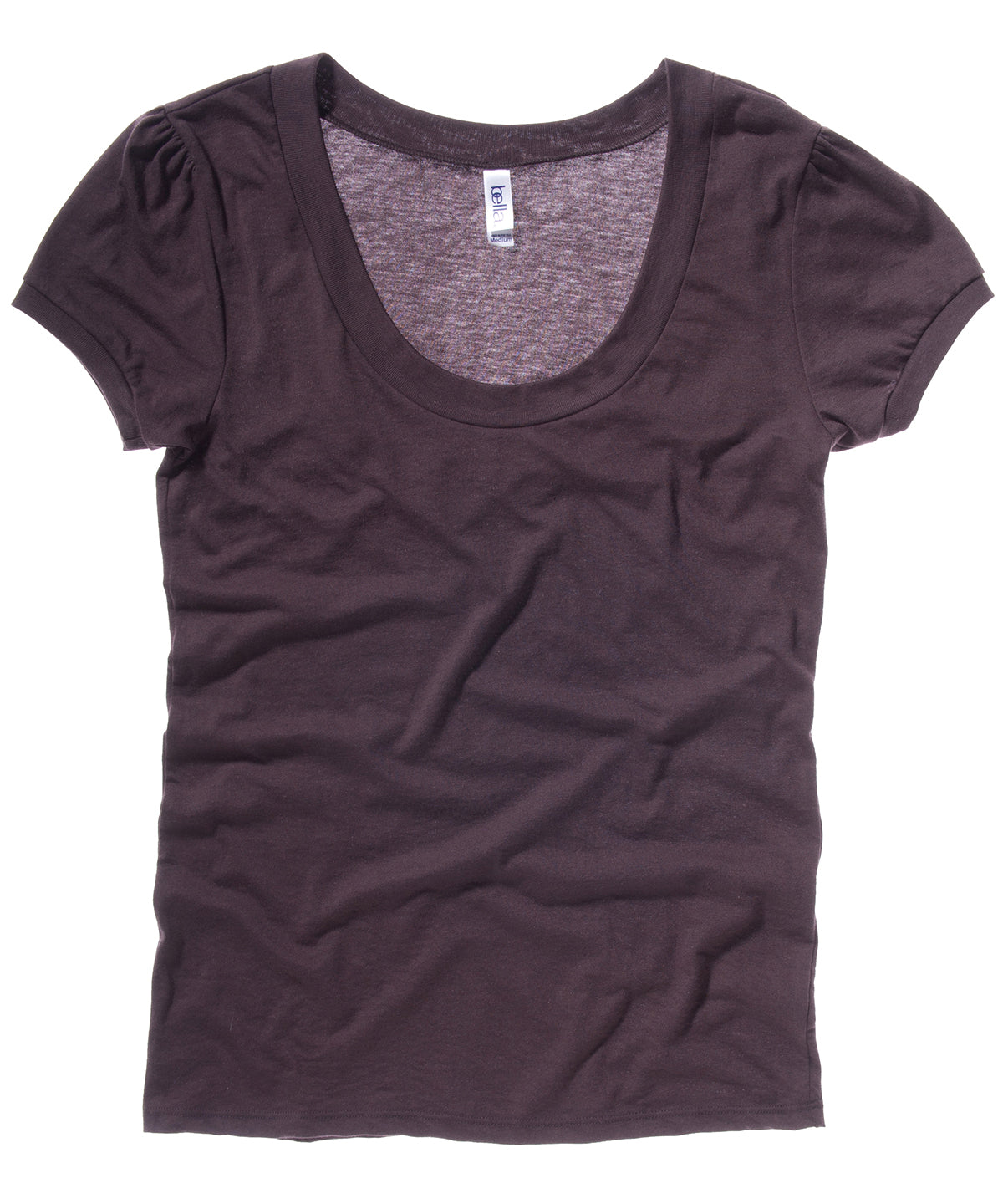 Chocolate - Vintage Jersey Scoop Neck T-shirt - GarmentEmbroidery