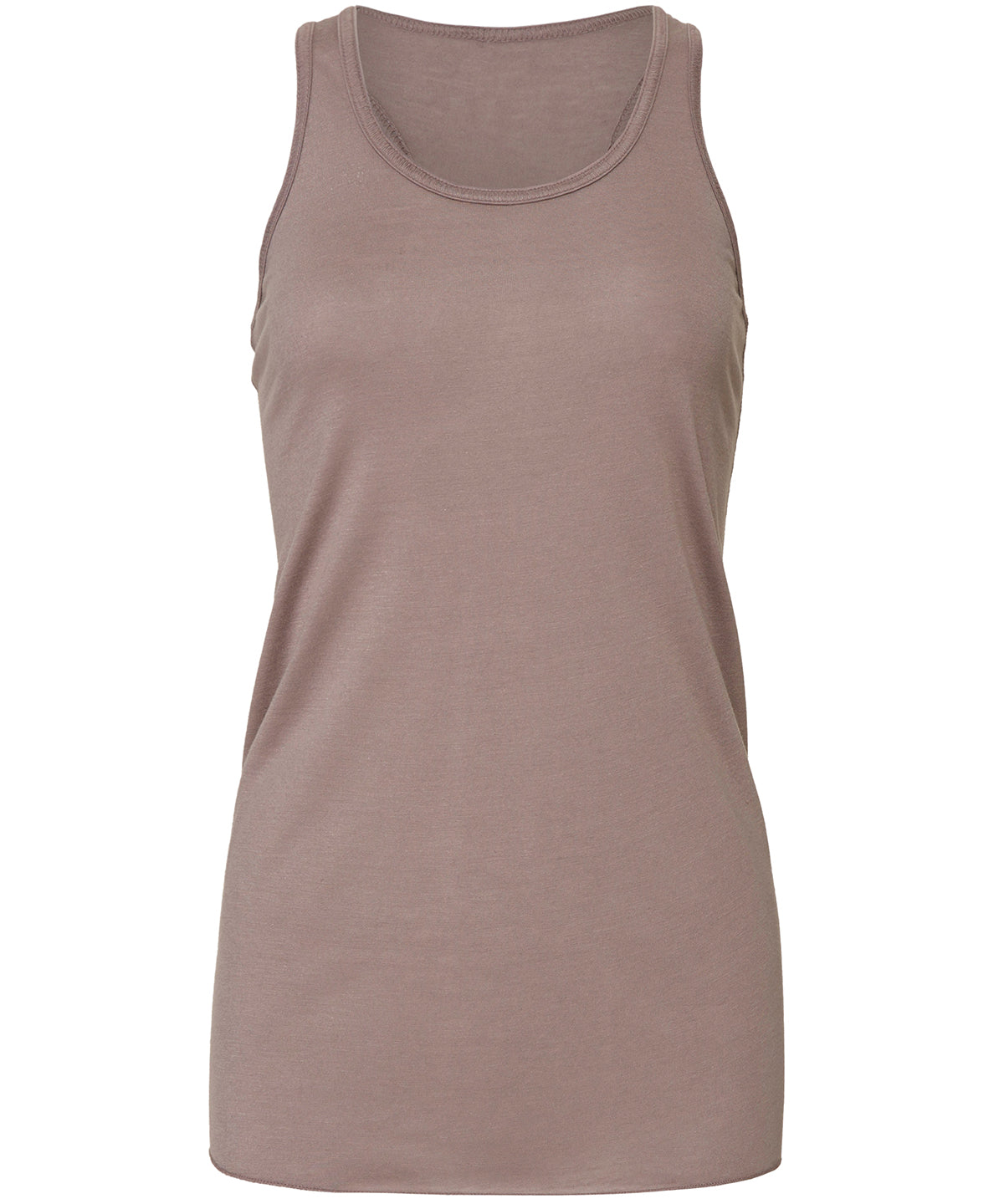 Pebble Brown - Flowy racerback tank top - GarmentEmbroidery